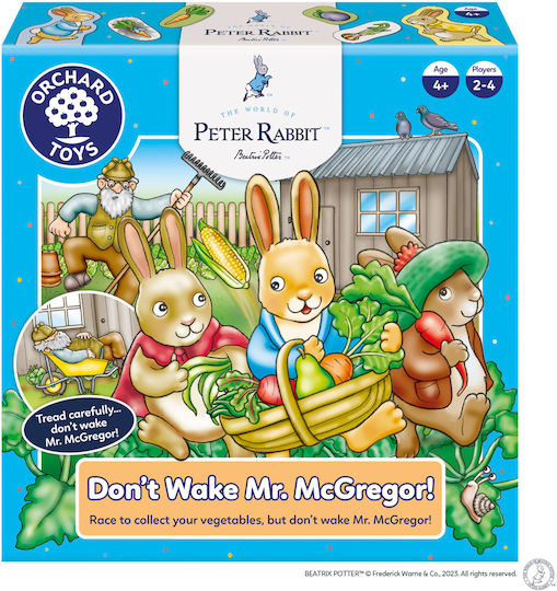 Επιτραπέζιο Παιχνίδι Don't Wake Mr Mcgregor Peter Rabbit για 2-4 Παίκτες 4+ Ετών (EN) Orchard