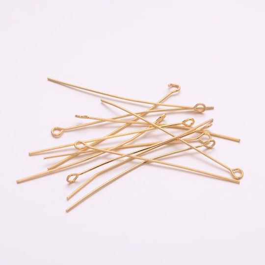 Metallic Grana for Jewelry Golden 5cm. Set 100pcs