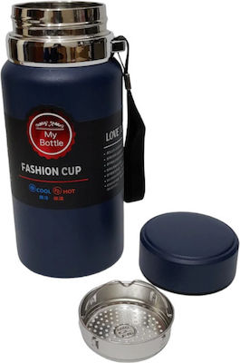 ZS9206 Bottle Thermos Stainless Steel / Plastic Blue 600ml
