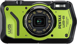 Ricoh Pentax WG-8 Compact Aparat Foto 20MP Cu Zoom Optic 5x cu Ecran 3" și Rezoluție Video 1920 x 1080 pixeli Verde