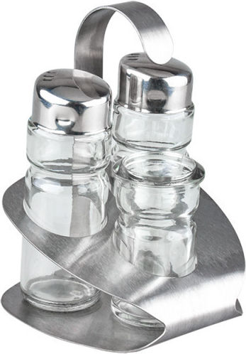 Homestyle 73567 Σετ Αλατοπίπερο Inox με Βάση 3τμχ Homestyle 73567 Σετ Αλατοπίπερο Inox με Βάση 3τμχ
