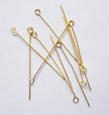 Metallisch Grana für Schmuck Goldfarben 3cm.
