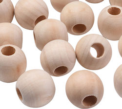 Holz Perlen & Pailletten 5Stück 25mm