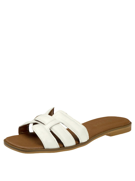 Carad Shoes Women's Flat Sandals in White Color