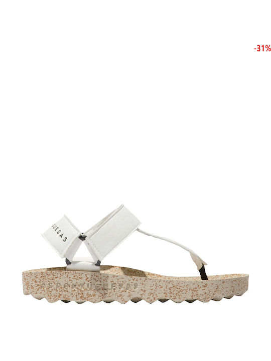 Asportuguesas Women's Flat Sandals in White Color