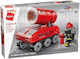 Qman Τουβλάκια Fire Truck για 6+ Ετών 112τμχ