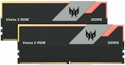 Acer Predator Vesta II 32GB DDR5 RAM με 2 Modules (2x16GB) και Ταχύτητα 6000 για Desktop