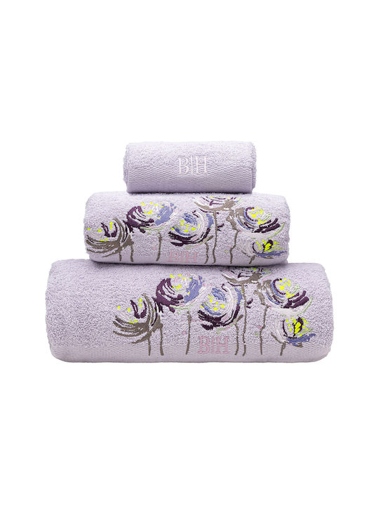 Beauty Home Σετ Πετσέτες Μπάνιου 3τμχ Art 3396 Λιλά
