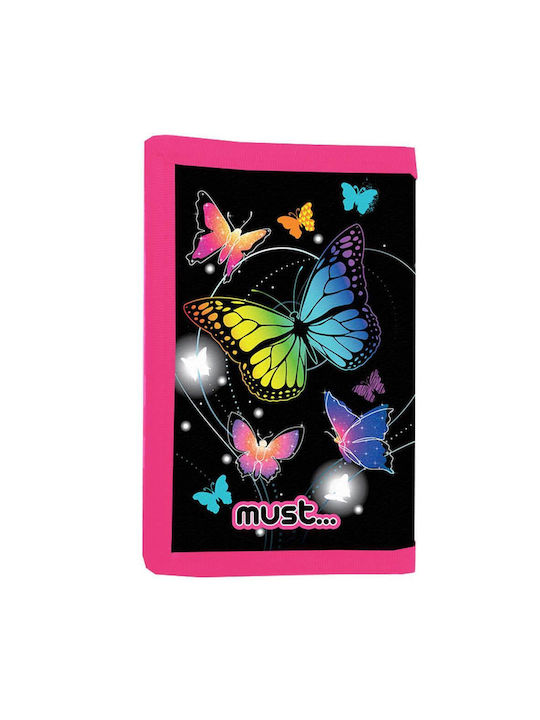 Must Kids Wallet with Velcro Butterflies 000584744