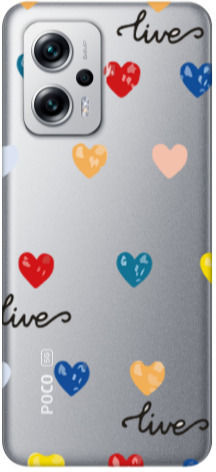 Xiaomi Poco X4 Gt Herz lebt Transparente Silikon Tpu Hülle