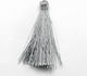 Plastic Decorative Tassel for DIY Crafts Gray 20pcs 4.3x4.3cm