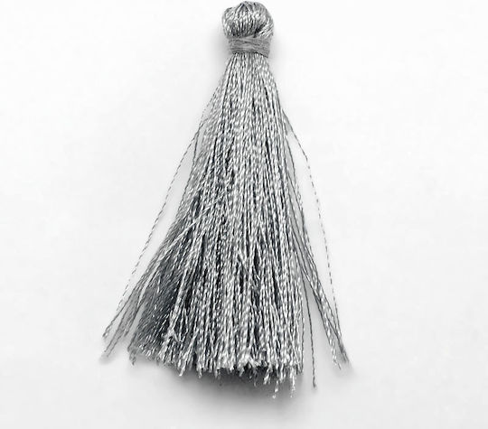 Plastic Decorative Tassel for DIY Crafts Gray 20pcs 4.3x4.3cm