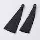 Plastic Decorative Tassel for DIY Crafts Black 5pcs 12x1cm