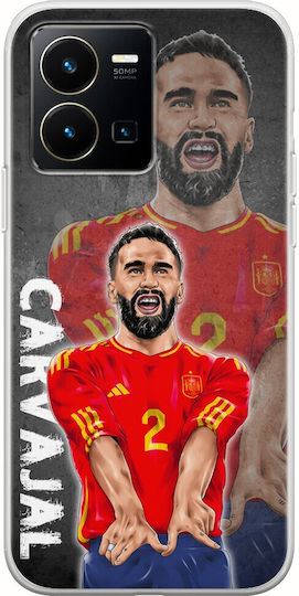 Euro 2024 Dani Carvajal Vivo Y35 Carcasa flexibilă din silicon transparent TPU
