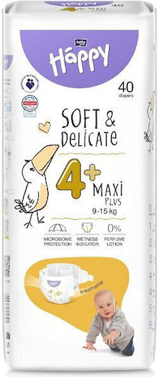 Bella Happy Klebeband-Windeln Maxi Plus Nr. 4+ für 9-15kg 40cm