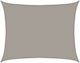 vidaXL Ορθογώνιο Πανί Σκίασης Μαύρο 6x8m 160gr/m²