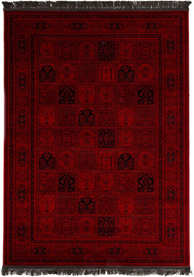 Royal Carpet Afgan 8129H με Κρόσια 100x160cm D.red Royal Carpet Afgan 8129H με Κρόσια 100x160cm D.red