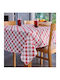 Cokitex Τραπεζομάντηλο Quadri Red 140x180εκ. (Διάφορα Χρώματα)