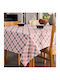 Cokitex Tablecloth Quadri Peach 140x180cm