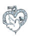 Herz Charm aus Silber