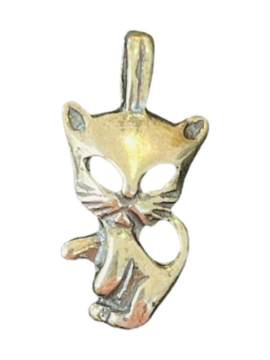 925 Silver Pendant Jolie Silver Cat Model 20 x 10 mm 1.3 g