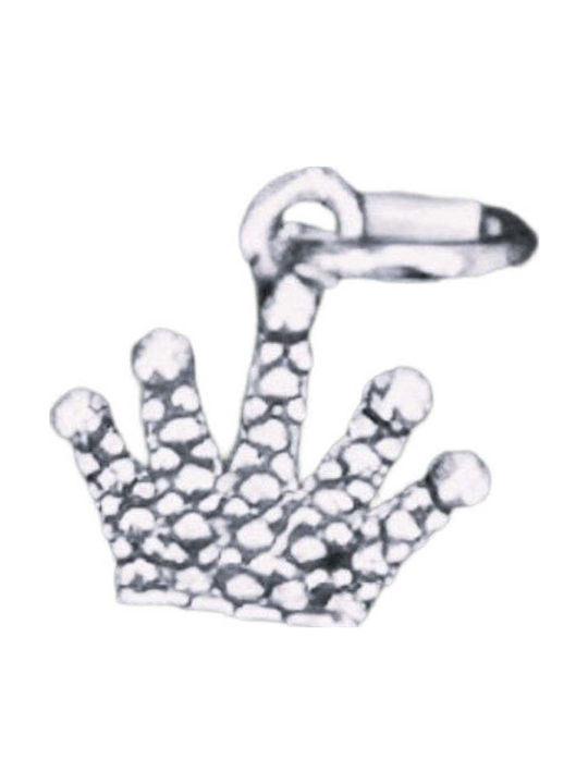 925 Silver Pendant Jolie Silver Crown Model 15 X 10 Mm 0.9 G