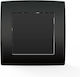 Elmark City Switch Cover in Black Color 193741