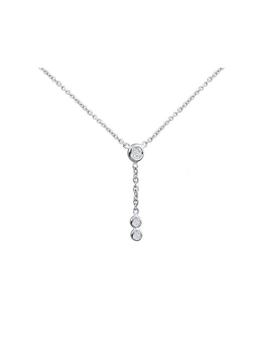 White Gold Diamond Necklace Skyshard Skscn014a