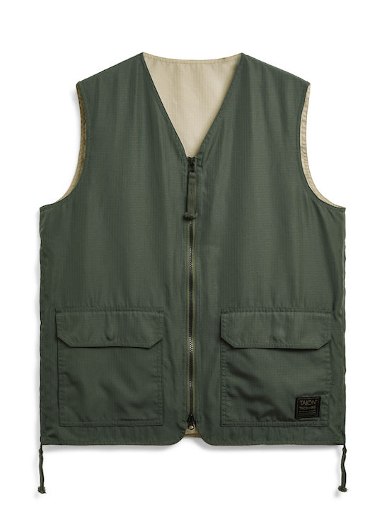 Taion Men's Sleeveless Jacket Green