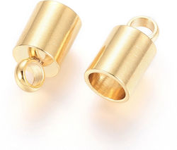 Steel Gold 9x5mm 6pcs Terminal Connector