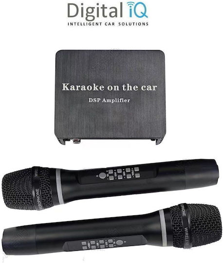 Digital IQ Ενισχυτής Karaoke με Ασύρματα Μικρόφωνα DIQ_AMP_KAR01 Μαύρος