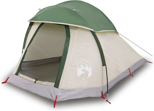 vidaXL Camping Tent Igloo Green for 1 Person 244x122x91cm