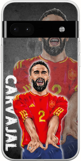 Euro 2024 Dani Carvajal Google Pixel 6a 5g TPU flexibil transparent din silicon