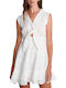 Attrattivo Mini Dress with Ruffle White