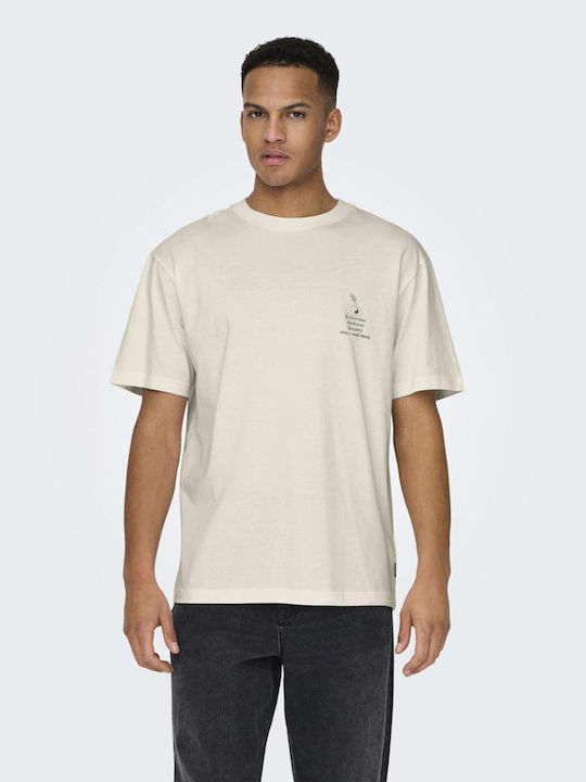 Only & Sons Men's Short Sleeve T-shirt GRI