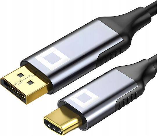 Видео Кабел USB-C Мъжки DisplayPort Сив 2м CO2-0011