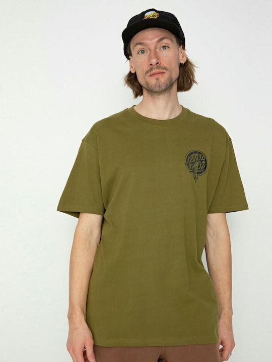 Santa Cruz Roskopp Herren T-Shirt Kurzarm Grün
