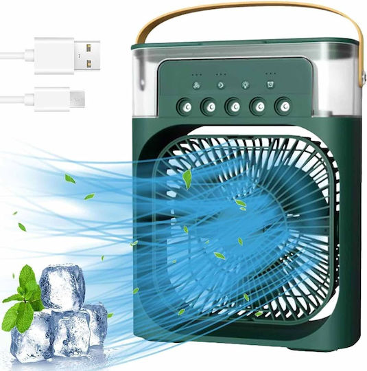 Φορητό Air Cooler Fan 3 Ταχυτήτων 10w Ψεκασμό – Πράσινο