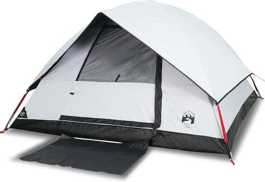 vidaXL Camping Tent Igloo White for 4 People 215x213x149cm