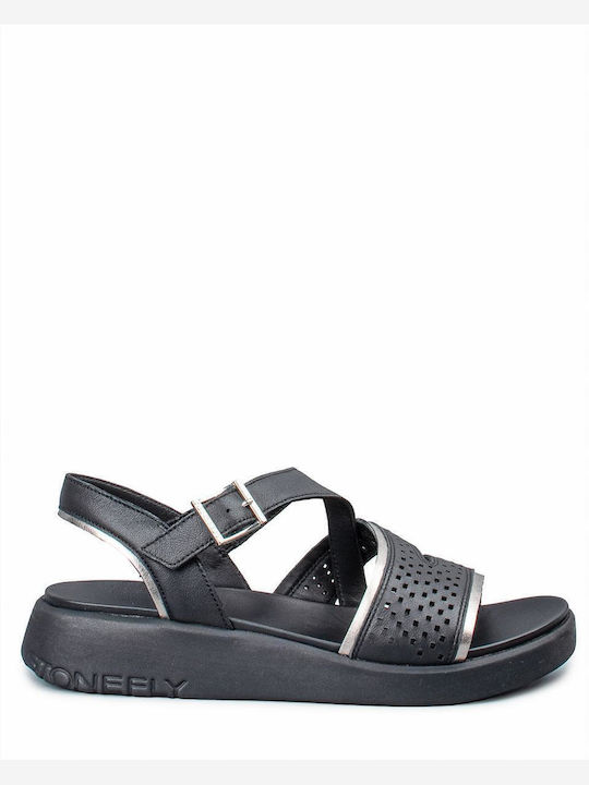 Stonefly Leder Flache Sandalen für Damen Flatfo...