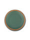 Nava Farfurie joasă Ceramică Verde cu Diametru 27cm