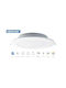 Megaman Recessed Spot with Integrated LED and Natural White Light White 11.5x11.5cm. 1pcs