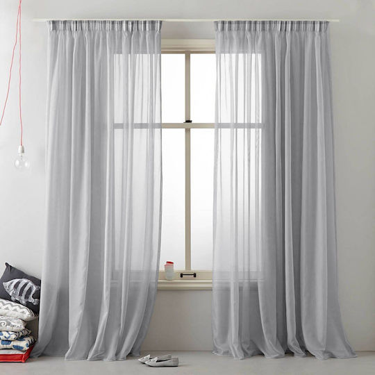 Saray Home Perdea Cu Coafură Gri 140x280cm