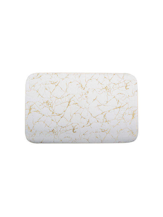 Sidirela Αντιολισθητικό Πατάκι Μπάνιου E-8260-70 Marble White 40x60εκ.