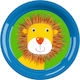 Die Spiegelburg Baby Food Plate Lion cub made of Plastic Blue