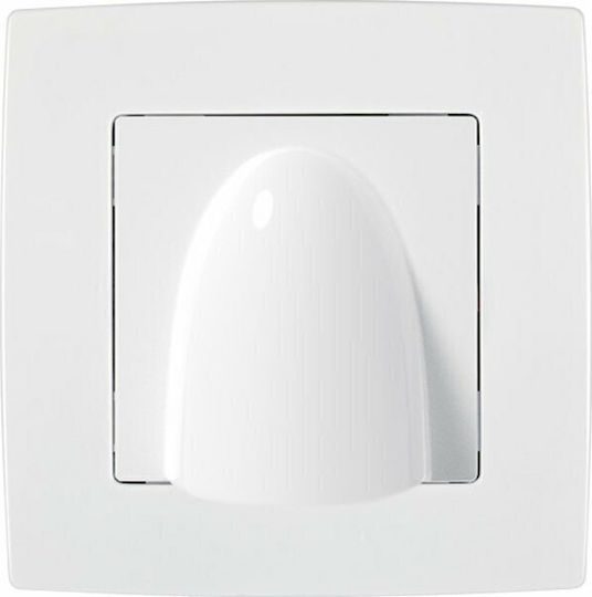 Elmark City Einzeln Netzsteckdose RJ45 ohne Rahmen in Weiß Farbe 190060