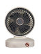 Tragbarer Mini-Akku-USB-Ventilator Weiß