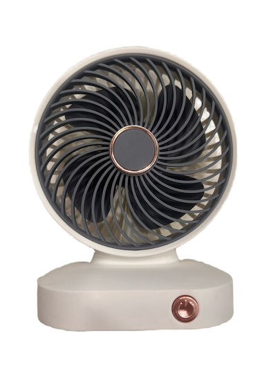 Tragbarer Mini-Akku-USB-Ventilator Weiß