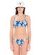 Bikini Set Sports Bra with Removable Padding Navy Blue