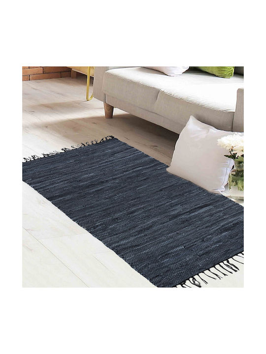 Melinen Rug Rectangular Black